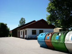 Ansicht Wertstoffhof mit Containern