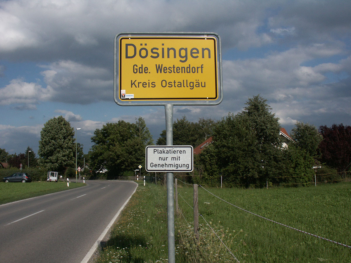 Bild Ortsschild Dösingen